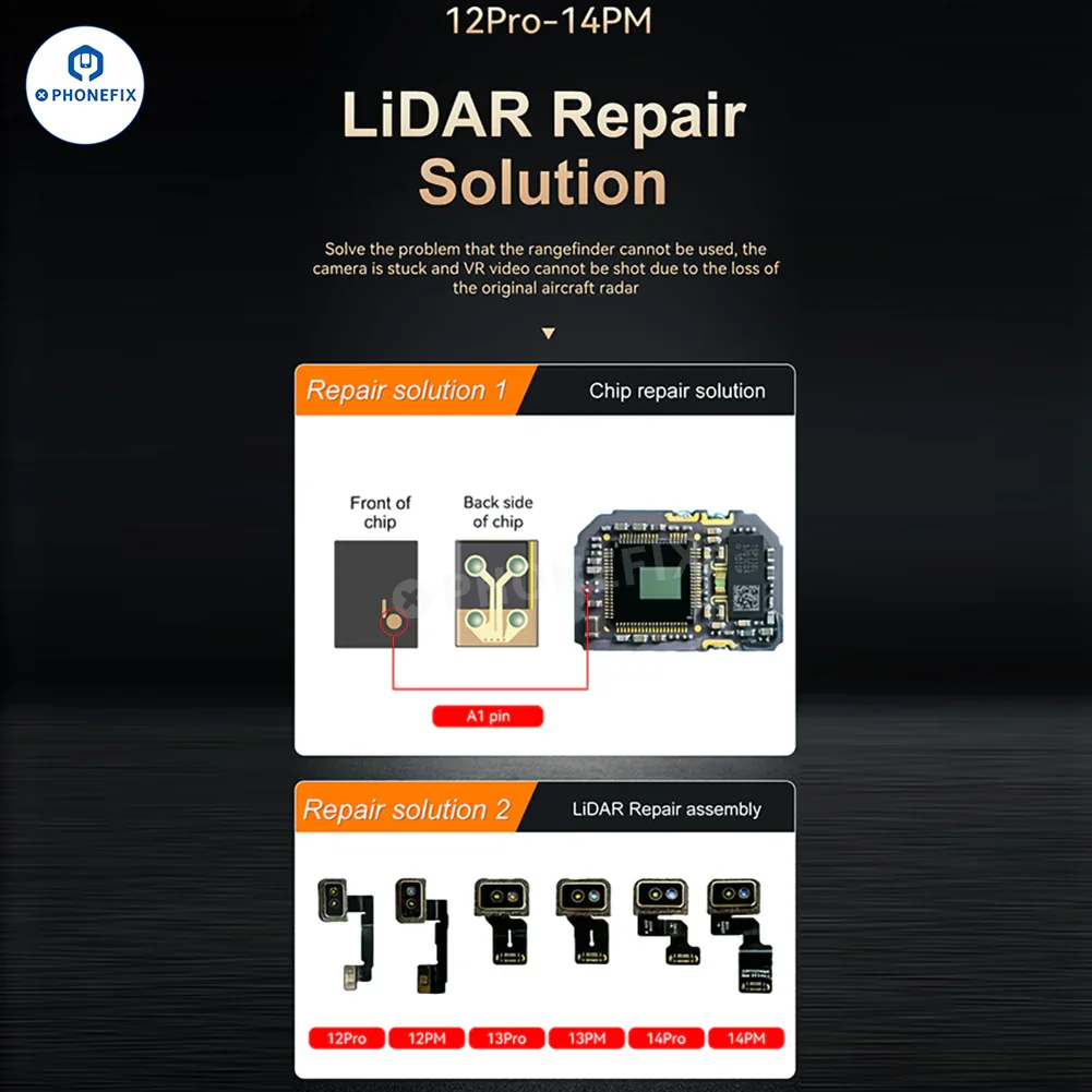 i2C Laser LiDAR Repair FPC Cable Chip For iPhone 12-14 Pro Max - Image 2