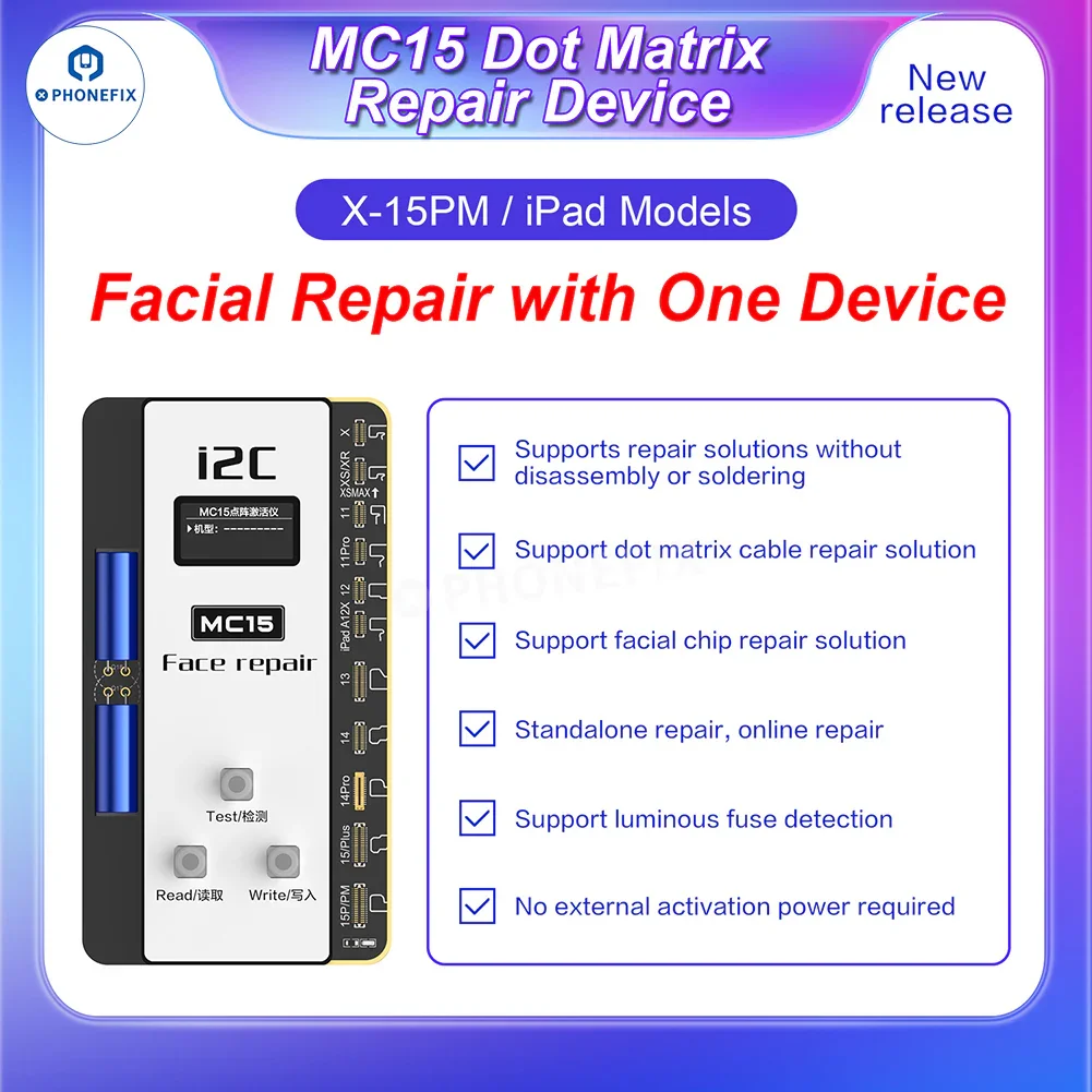 i2C MC15 Dot Matrix Repair Instrument for iPhone X-15PM Face ID - Image 2