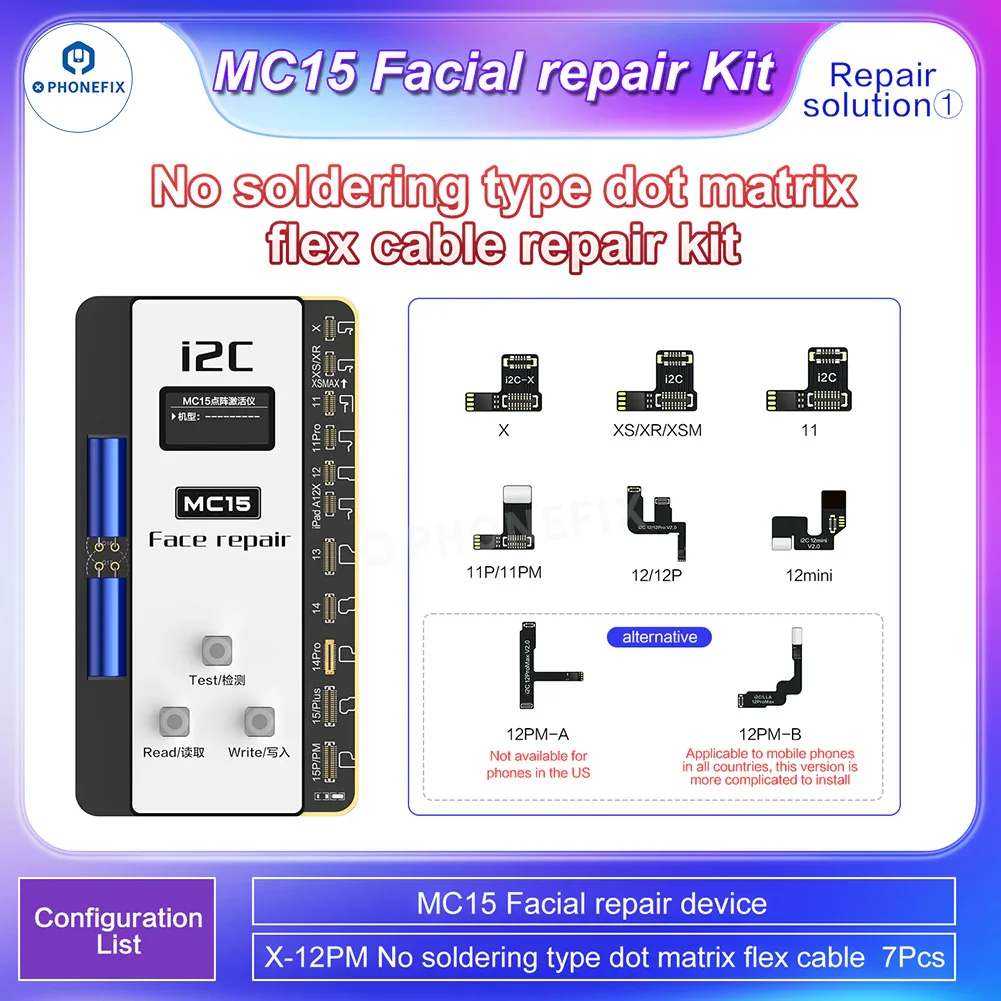 i2C MC15 Dot Matrix Repair Instrument for iPhone X-15PM Face ID - Image 3