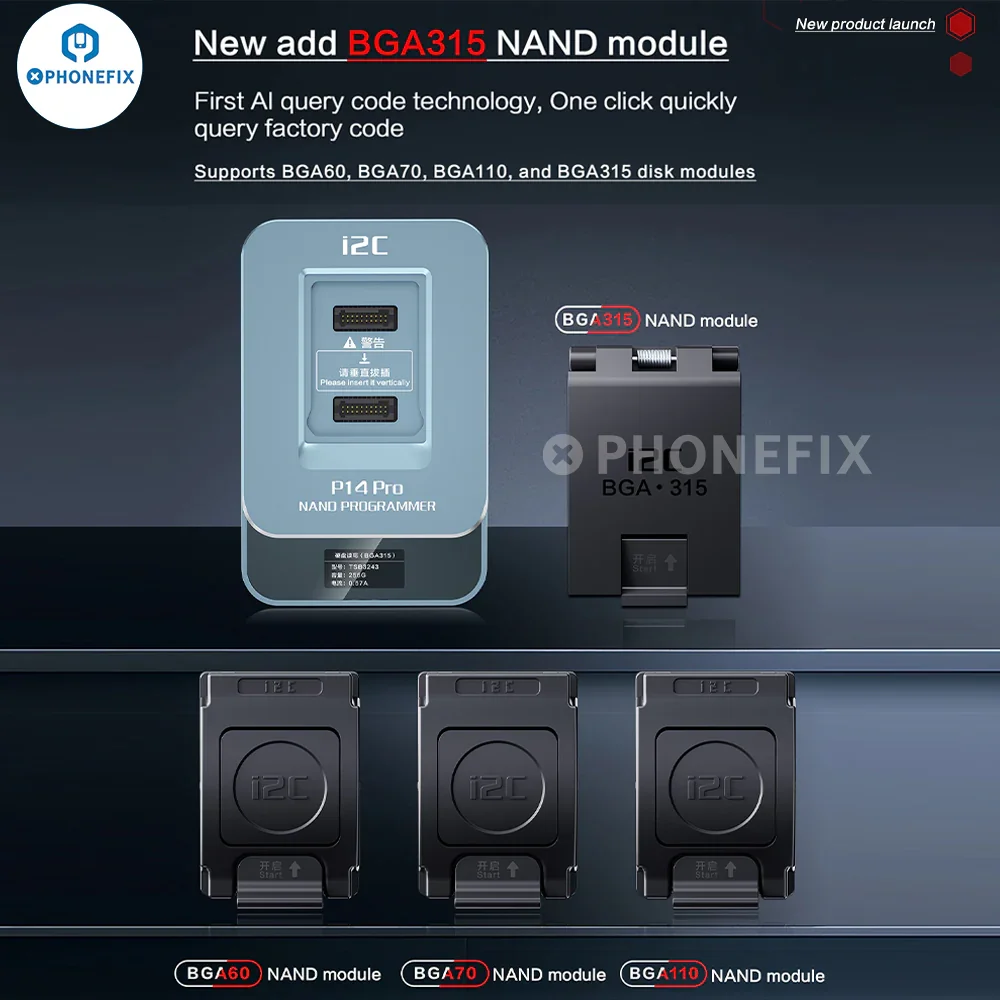 I2C P14 Pro BGA110 BGA70 Nand Programmer For iPhone 6S-15 Pro Max - Image 2