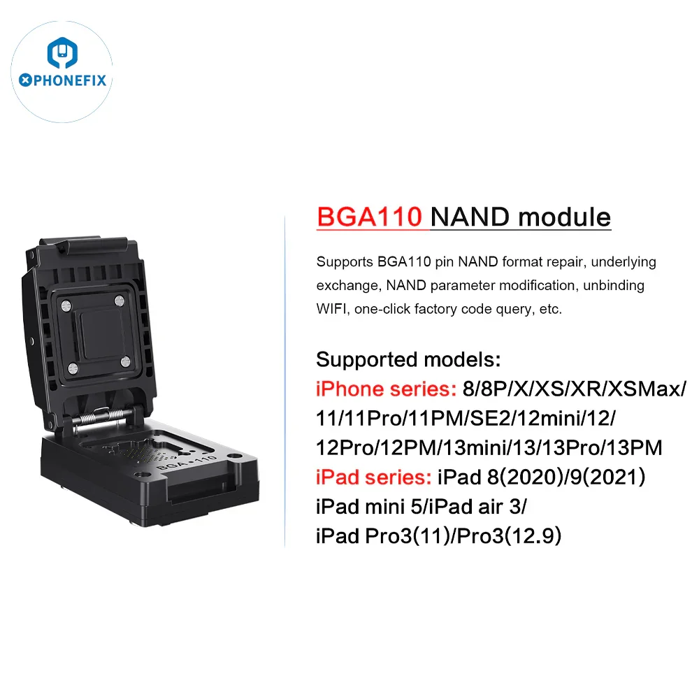 I2C P14 Pro BGA110 BGA70 Nand Programmer For iPhone 6S-15 Pro Max - Image 7