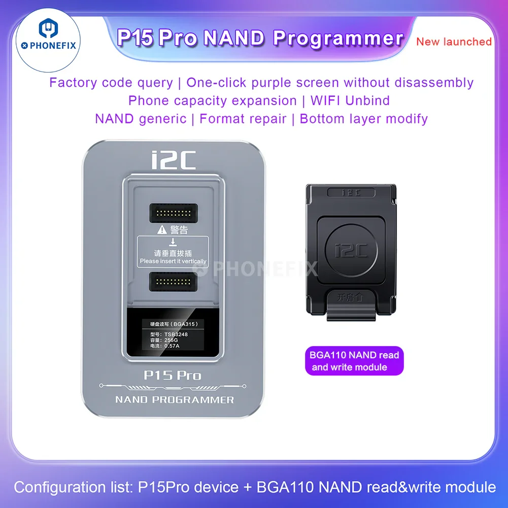 i2C P15 Pro Nand Programmer For iPhone 6-15 iPad BGA110 BGA315 - Image 4