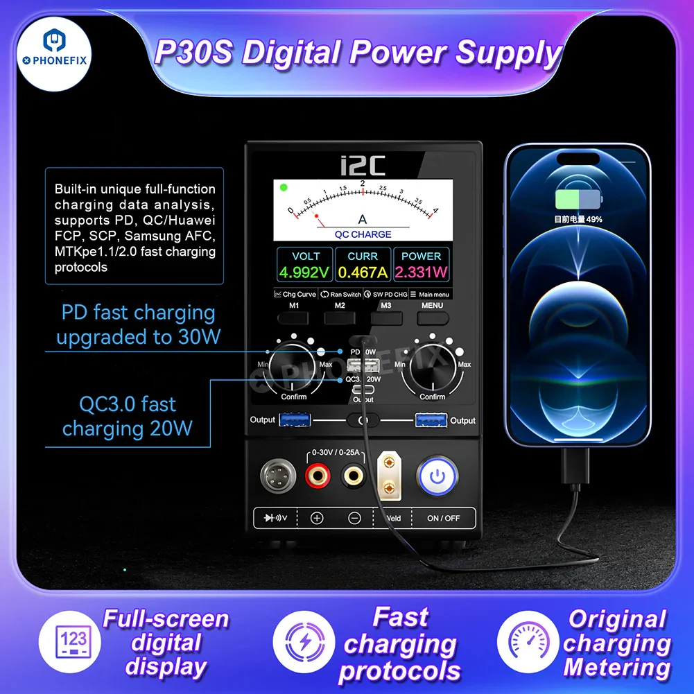 i2C P30 P30S Digital Power Supply Multi-function Phone Repair Platform - Image 17