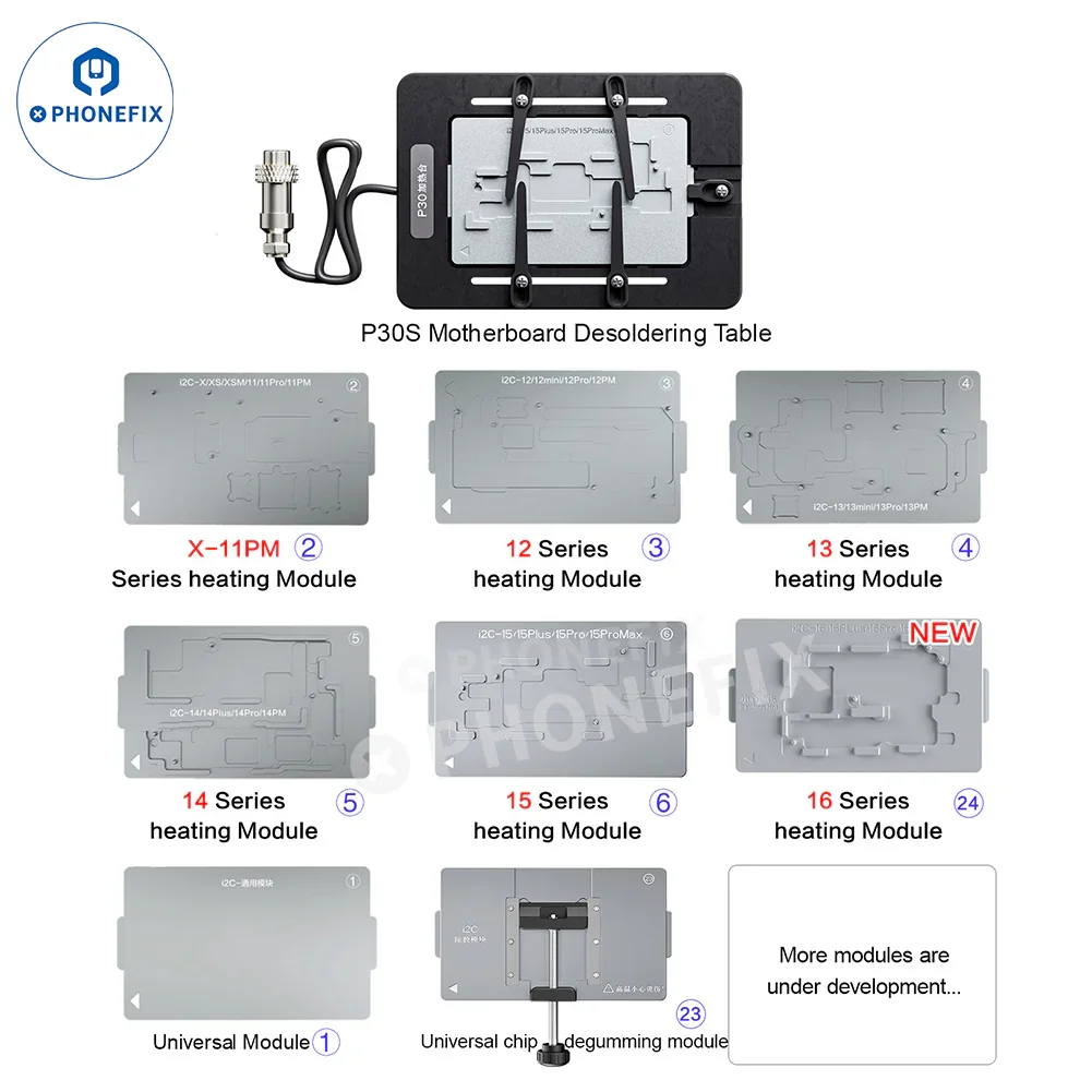 i2C P30S PCB Heating Desoldering Platform for iPhone X-16 Pro Max - Image 2