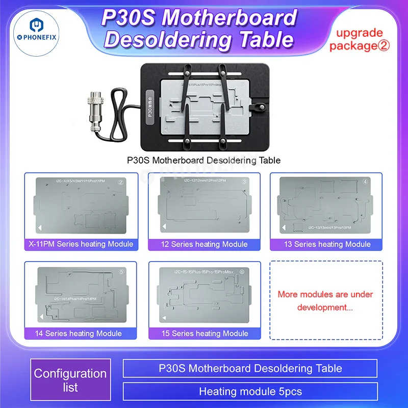 i2C P30S PCB Heating Desoldering Platform for iPhone X-16 Pro Max - Image 4