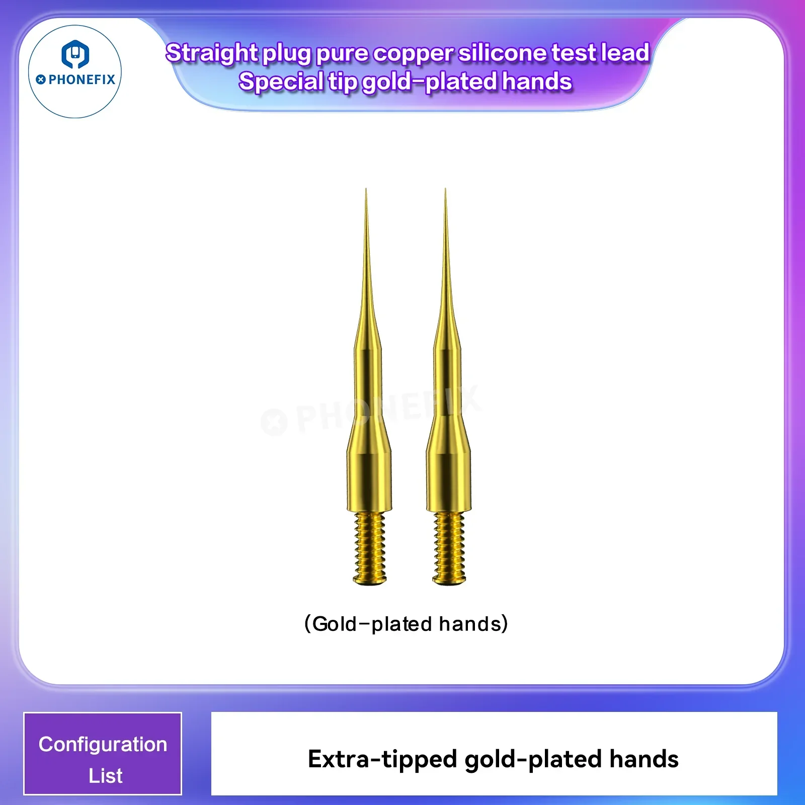 i2C Pure Copper Silicone Test Pen Multimeter Gold-Plated Probe Tip - Image 10
