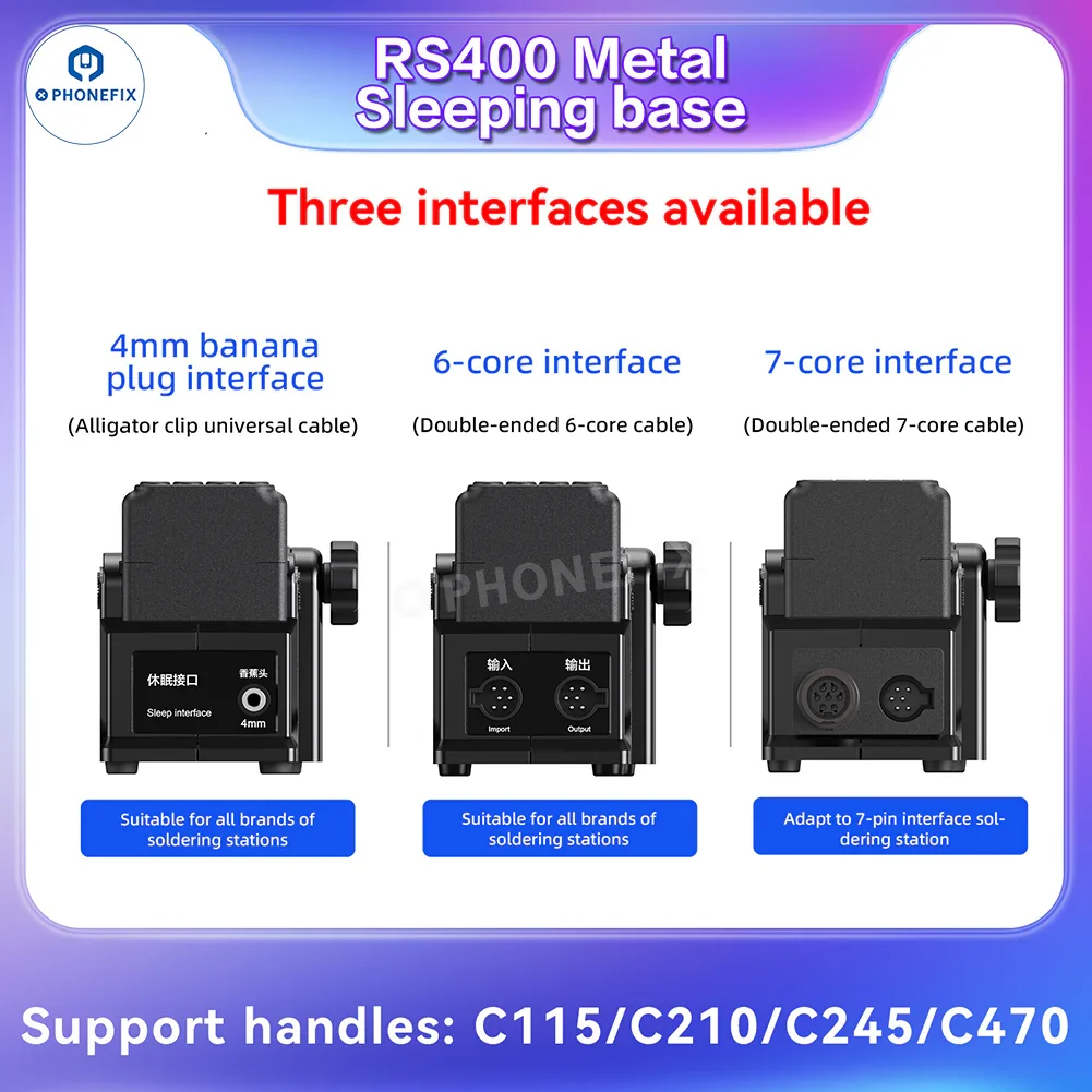 i2C RS300 RS400 C115 C210 C245 C470 Soldering Handle Sleep Base - Image 2