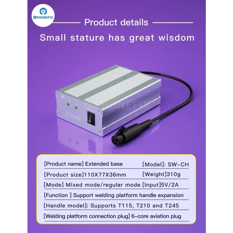I2C SW-CH Intelligent Welding Table Expansion Base For JBC T115 T210 T245 - Image 6