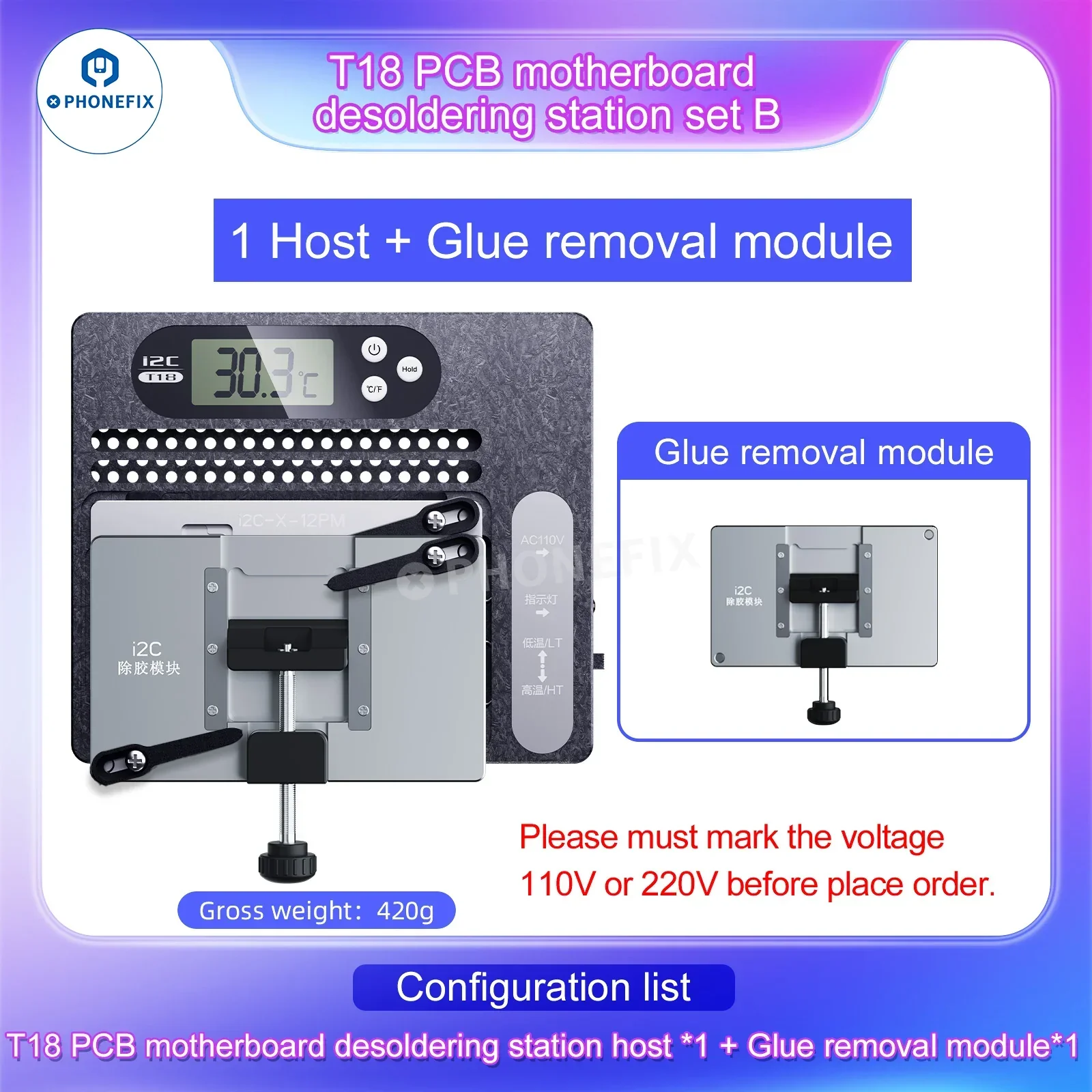 I2C T18 Motherboard Layered Desoldering Station For iPhone X-16 Pro Max - Image 7