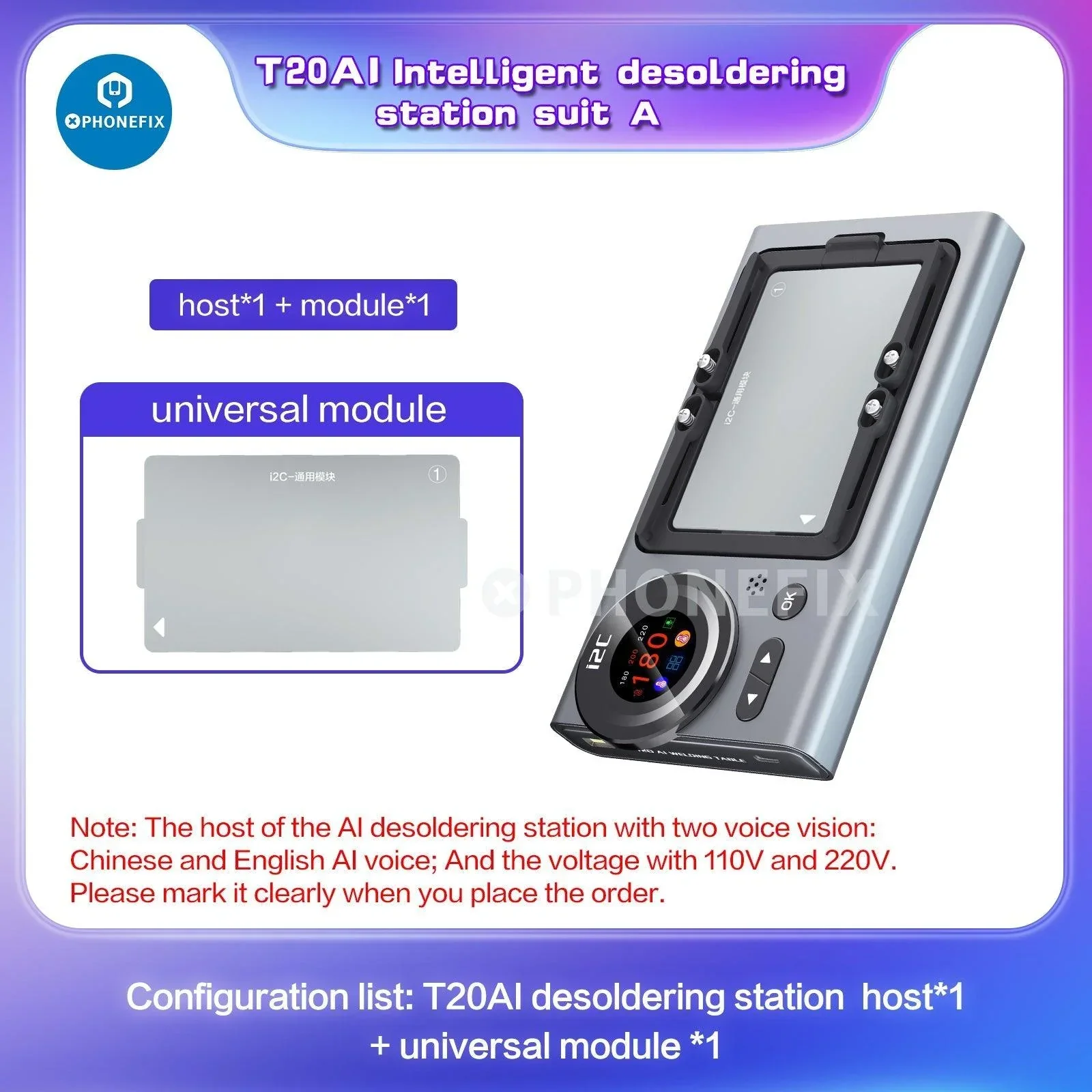 i2C T20 Intelligent PCB De-soldering Station For iPhone X-16 Pro Max - Image 17