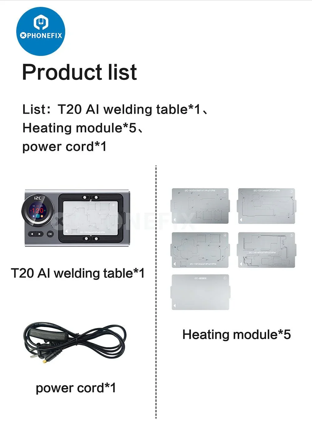 i2C T20 Intelligent PCB De-soldering Station For iPhone X-16 Pro Max - Image 19