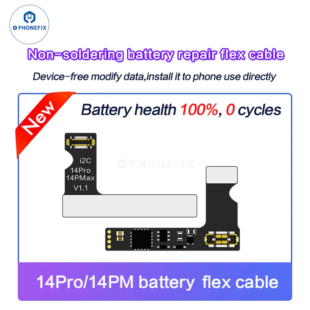 i2C Tag-on Battery Repair Flex Cable For iPhone 11-15 Pro Max - Image 11