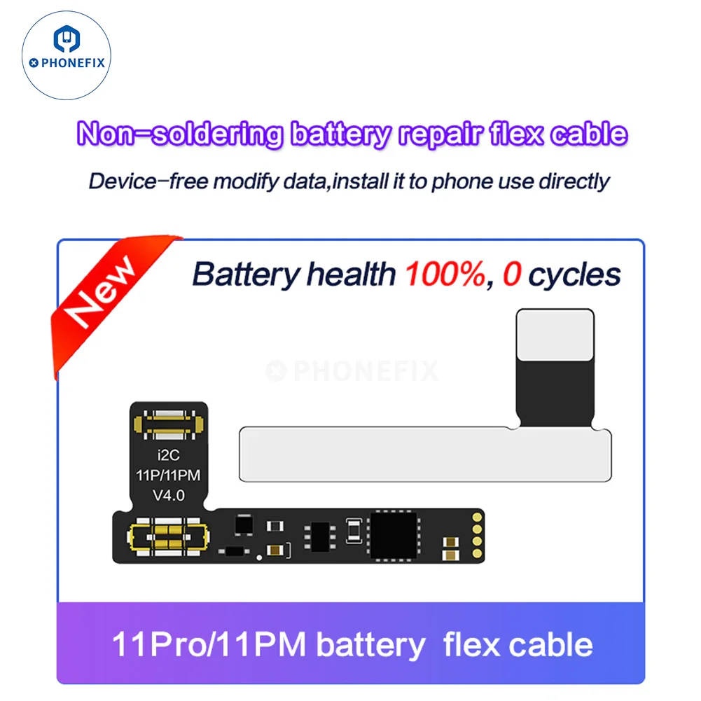 i2C Tag-on Battery Repair Flex Cable For iPhone 11-15 Pro Max - Image 6