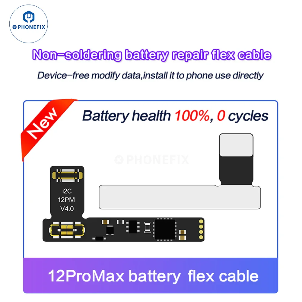 i2C Tag-on Battery Repair Flex Cable For iPhone 11-15 Pro Max - Image 7