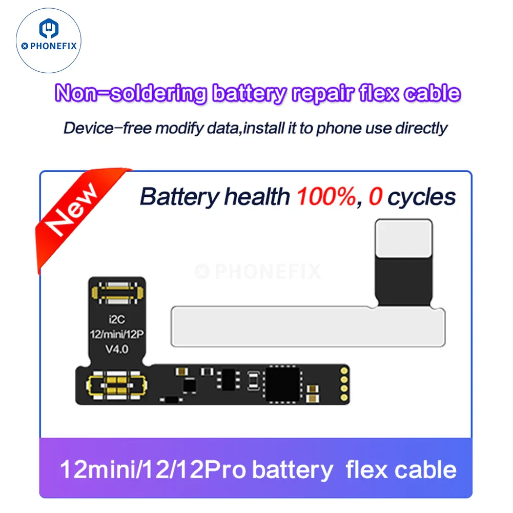 i2C Tag-on Battery Repair Flex Cable For iPhone 11-15 Pro Max - Image 8