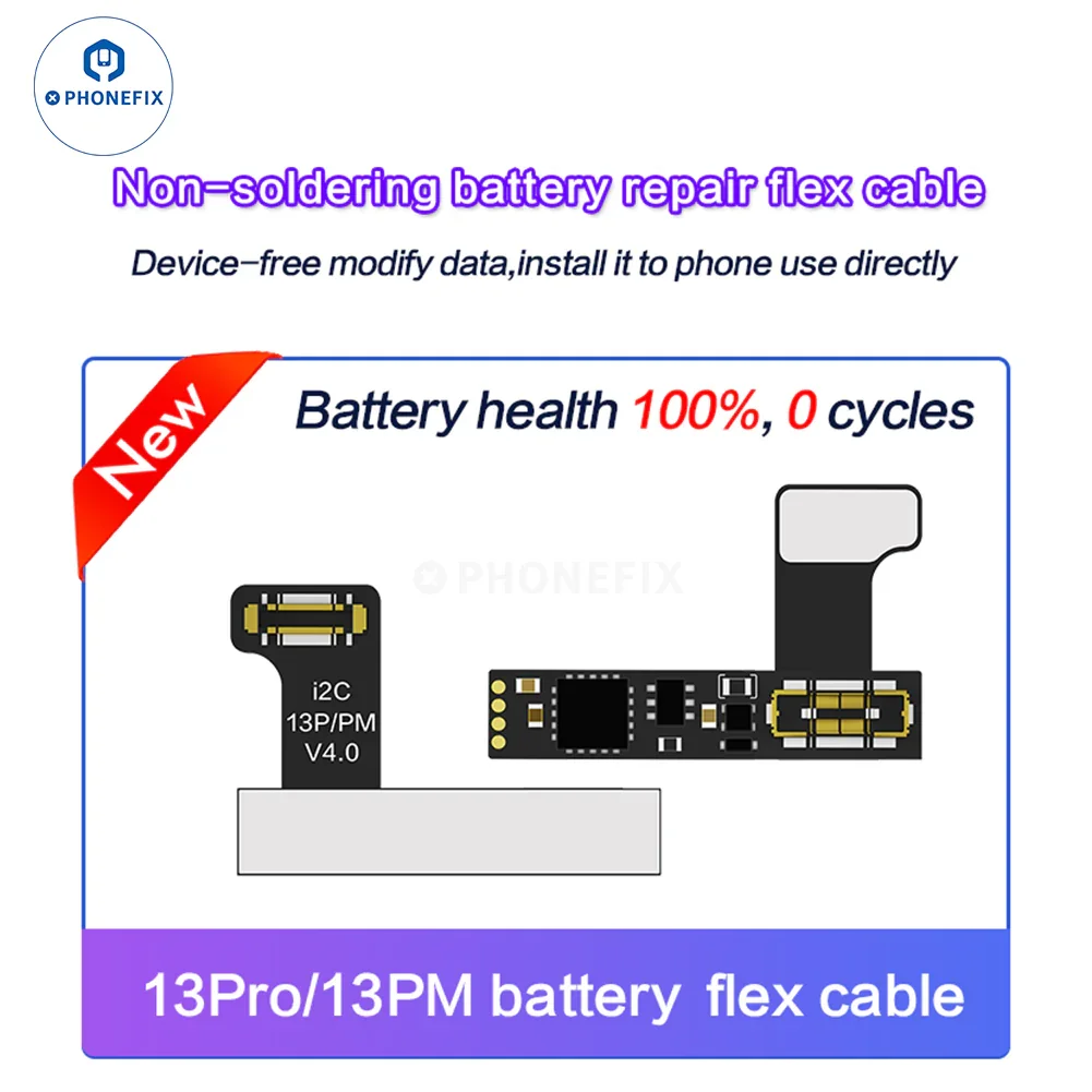 i2C Tag-on Battery Repair Flex Cable For iPhone 11-15 Pro Max - Image 9