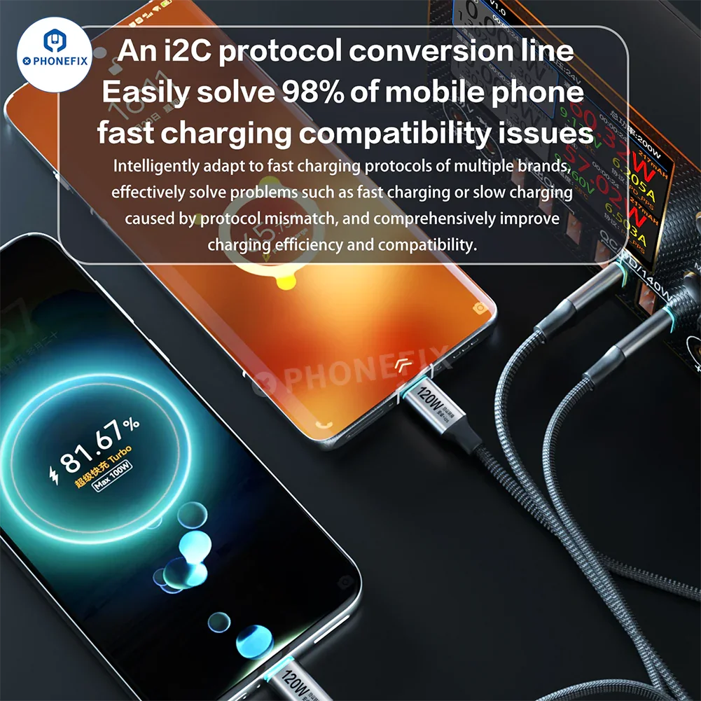 i2C Turbo USB-C Fast Flash Charging Cable for iOS Android Phones - Image 5
