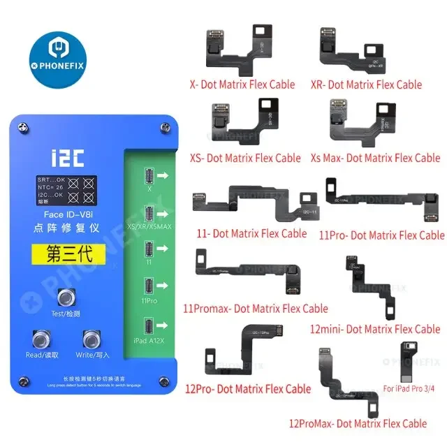 i2C V8i 3rd GEN Dot Projector Flex Cable For iphone Face ID Repair - Image 7
