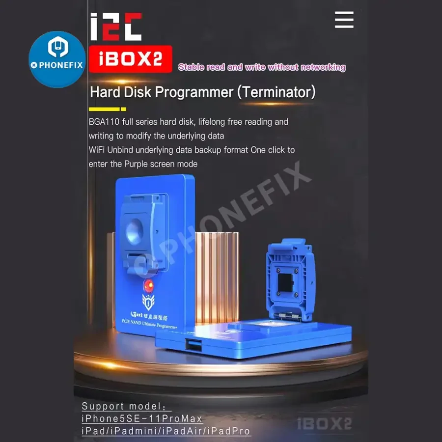 ibox P12 box irepair BGA110 NAND Programmer DFU Purple Screen Tool - Image 3