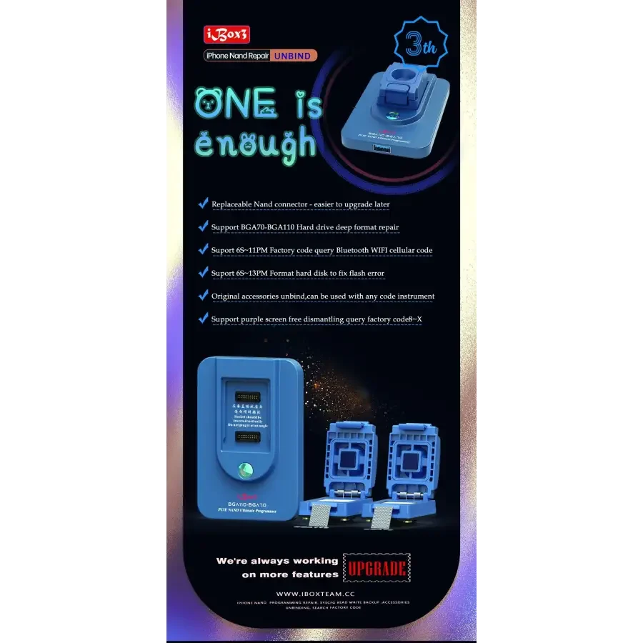 iBox3 BGA70 BGA110 NAND Programmer For iPhone 6-13 Pro Max - Image 6