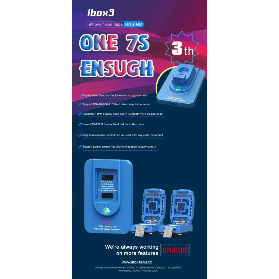 iBox3 BGA70 BGA110 NAND Programmer For iPhone 6-13 Pro Max - Image 7