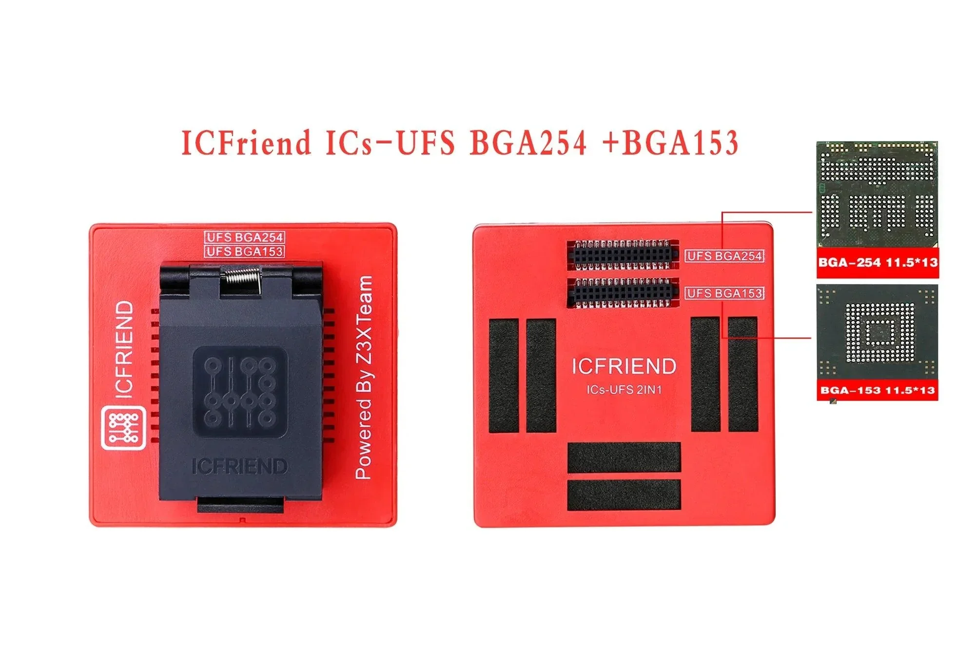 ICFriend ICS-UFS 3 in 1 Support UFS BGA95/153/254 Set  With JTAG Plus Box - Image 8