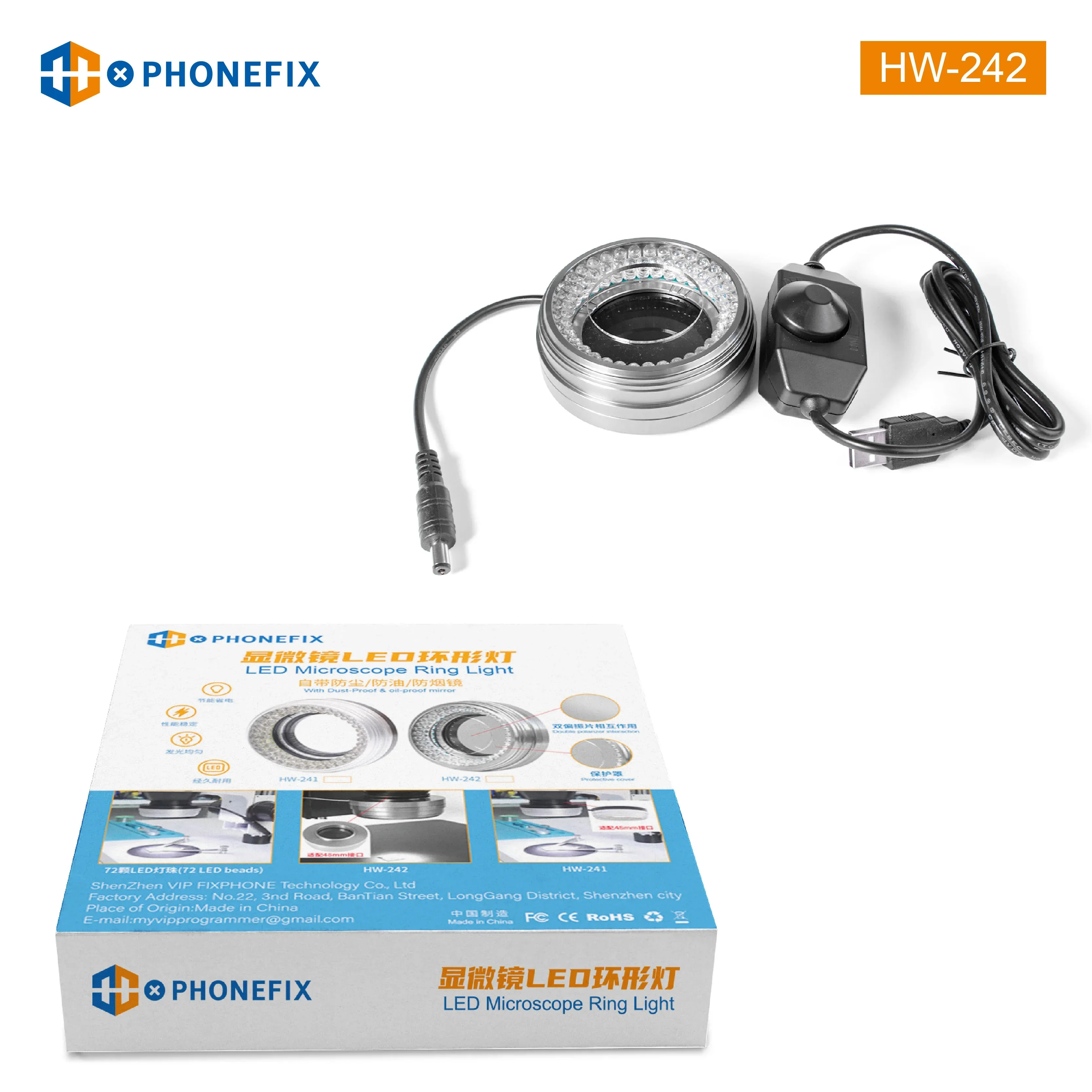 iFixes iL37 Microscope Illuminators Polarized Ring Light 96Pcs LEDs Lamp - Image 7