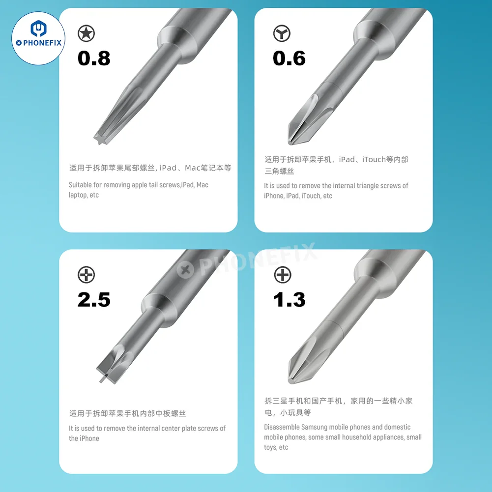 iFixes Tiktool iTK5 Mini Screwdriver Set S2 Bit for Phone Repair - Image 11