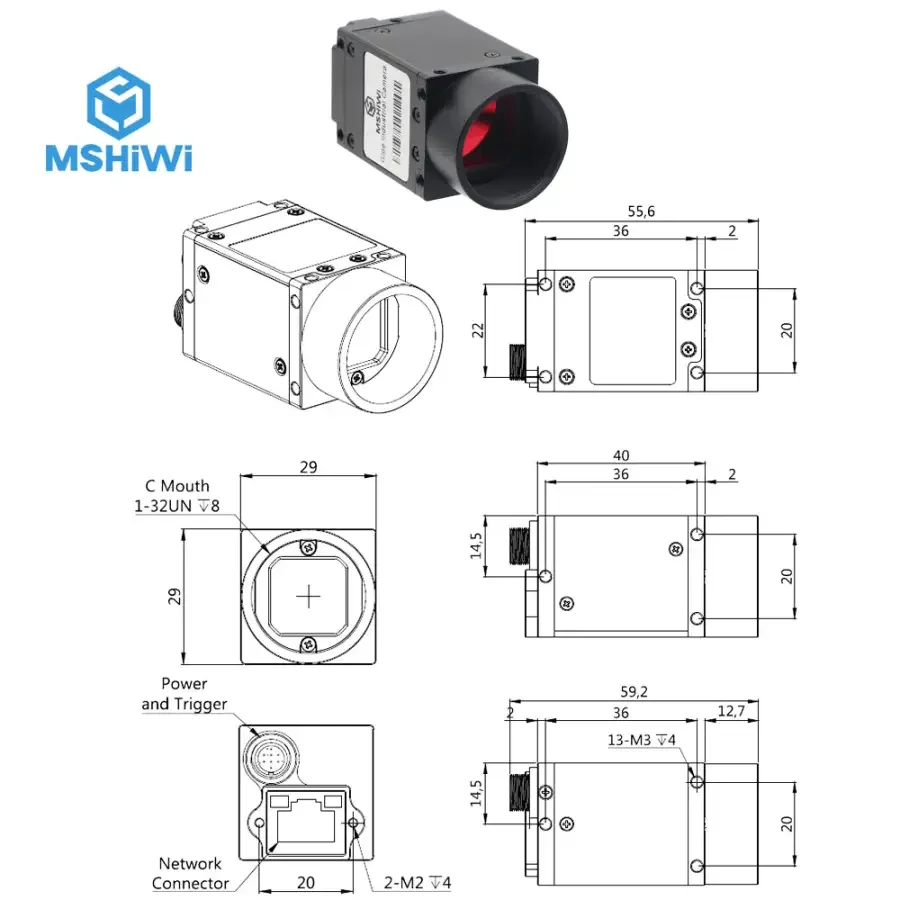Industrial GigE Vision Camera 1.3MP, 1/2" CMOS, Mono, Rolling Shutter - Image 19