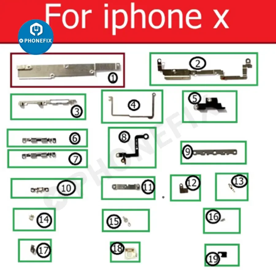 Inside Small Metal Parts Bracket Shield Plate For iPhone 6-17 Pro Max - Image 13