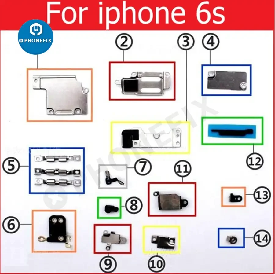 Inside Small Metal Parts Bracket Shield Plate For iPhone 6-17 Pro Max - Image 6