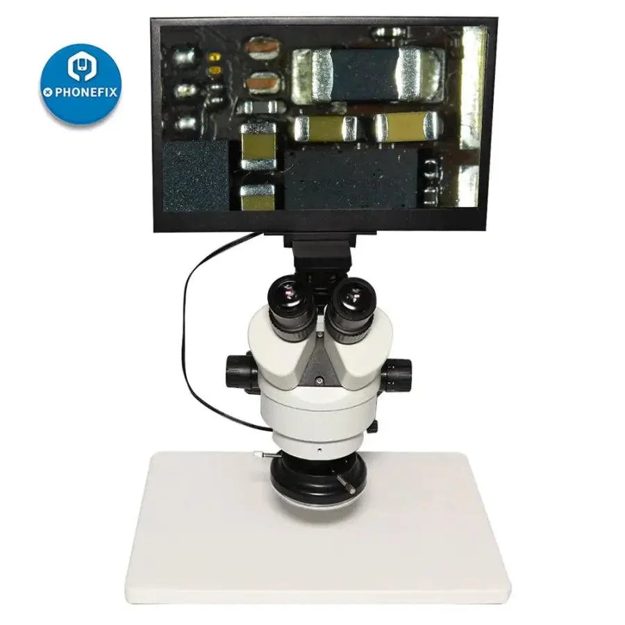 Integrated Trinocular Stereo White Microscope with LCD Display Screen - Image 5