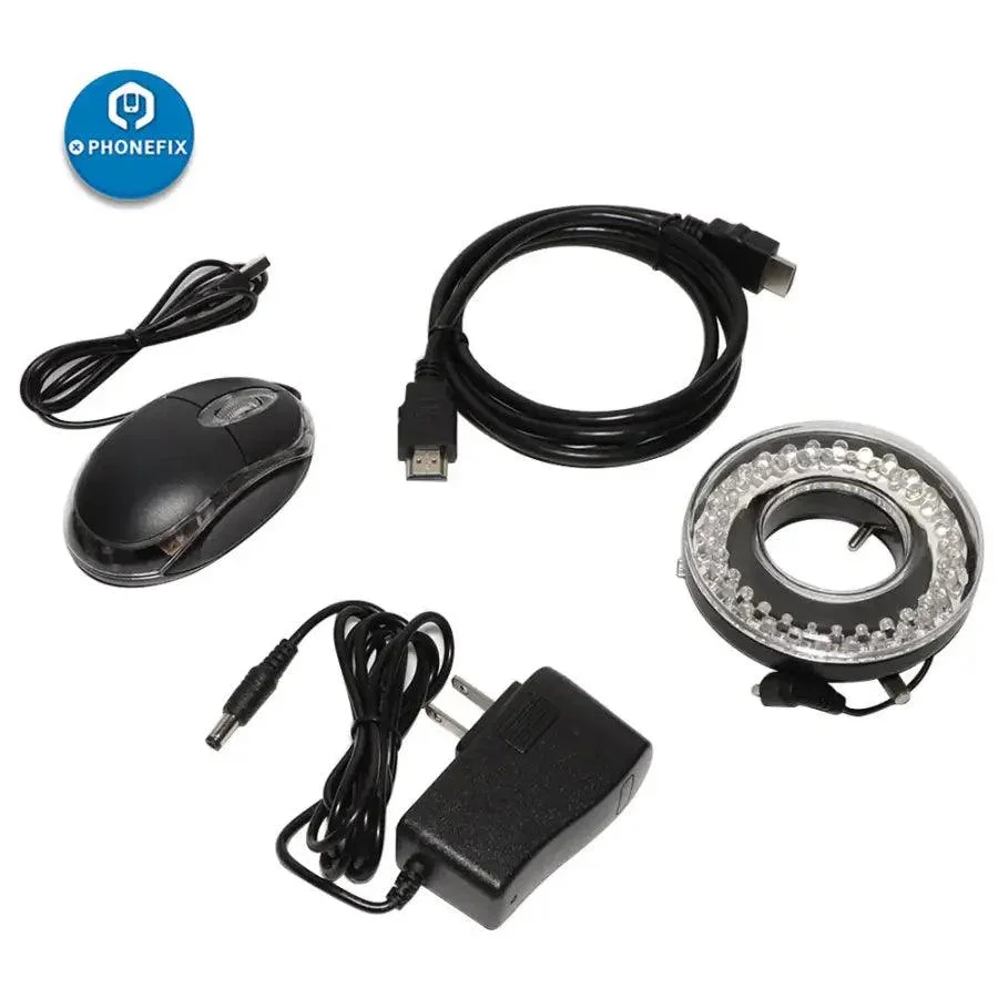 Integrated Trinocular Stereo White Microscope with LCD Display Screen - Image 7