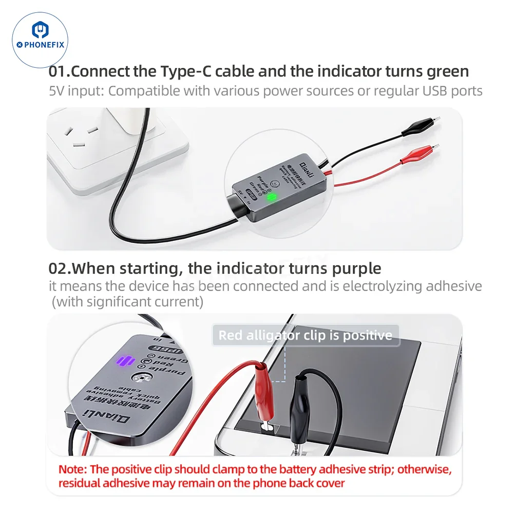 iP66 Battery Adhesive Quick Removing Cable For iPhone 16/17 Disassembly - Image 3