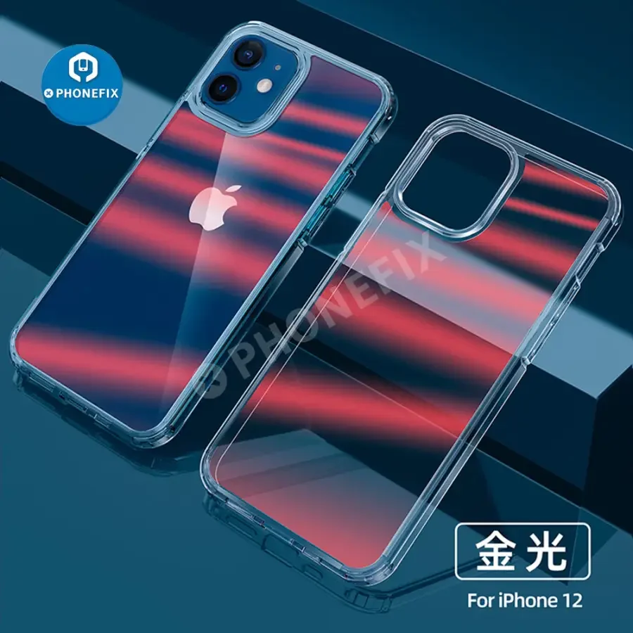 iPhone 11-12 Pro Max Shockproof Clear Acrylic TPU Bumper Protective Case - Image 4