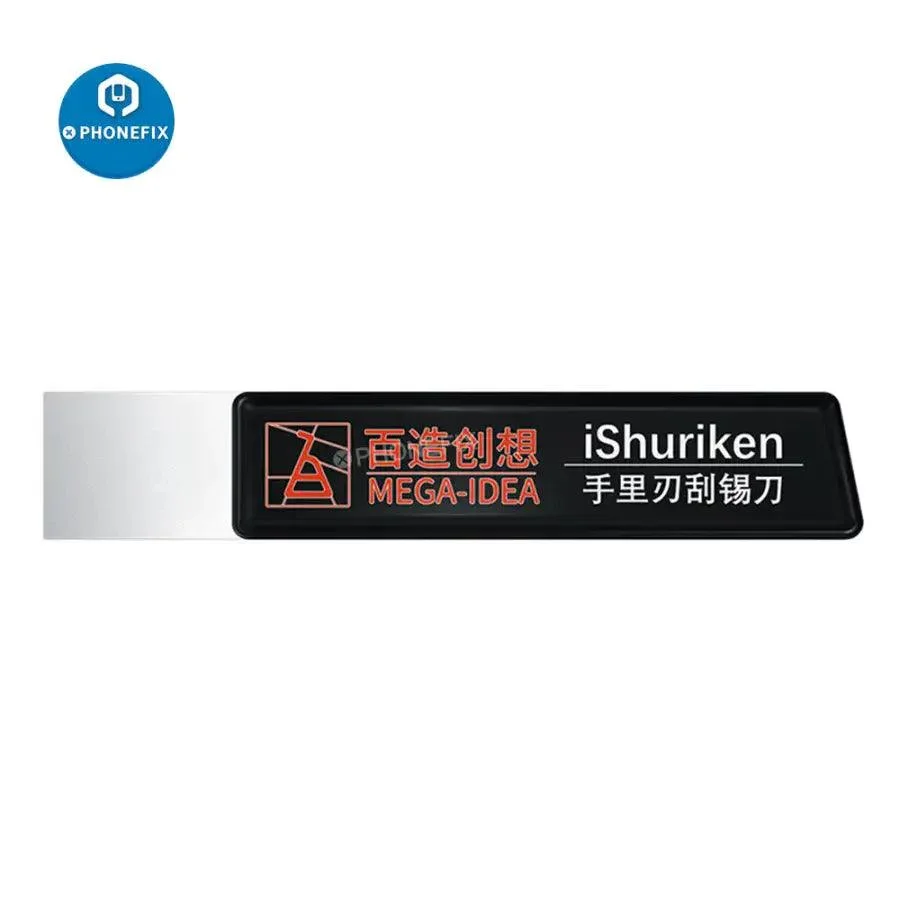 iShuriken Metal Tin Spatula Flat Oblique Knife Scraping Blade - Image 12
