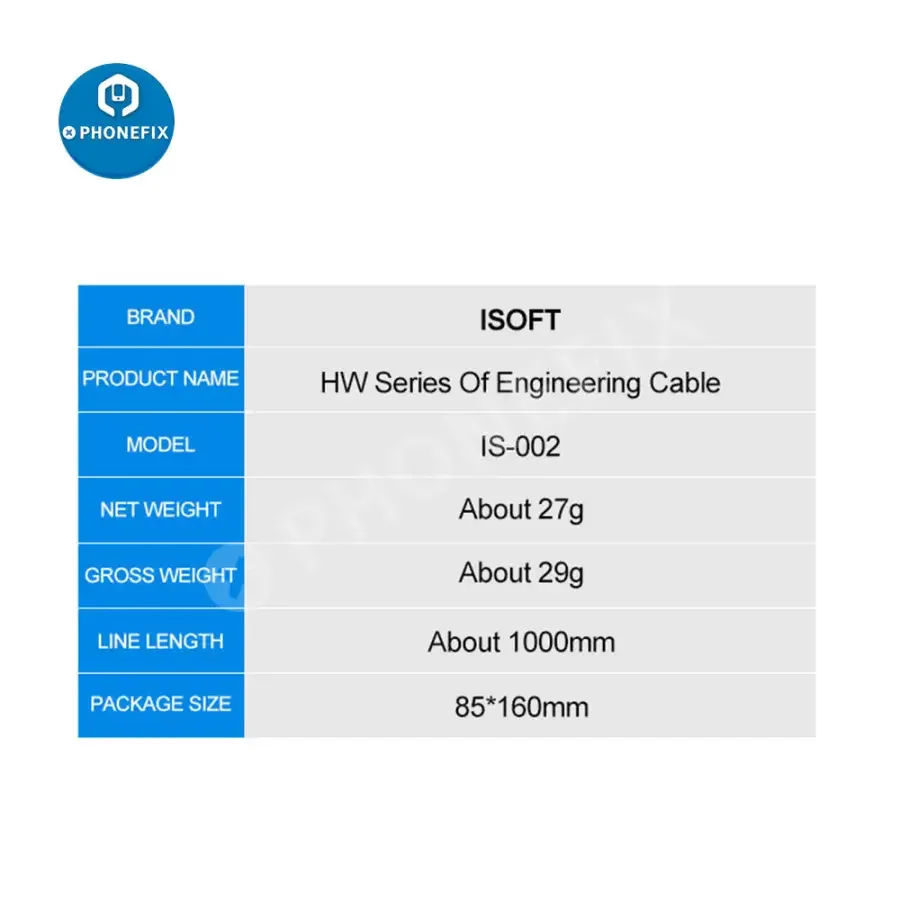 ISOFT IS-001 IS-002 HW Chrysanthemum 1.0 Engineering Cable - Image 11