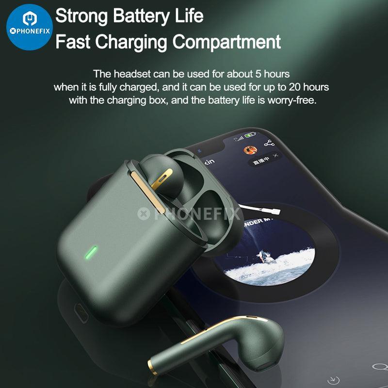 J18 TWS Wireless Bluetooth Headphones Stereo Earbuds Earphones - Image 2