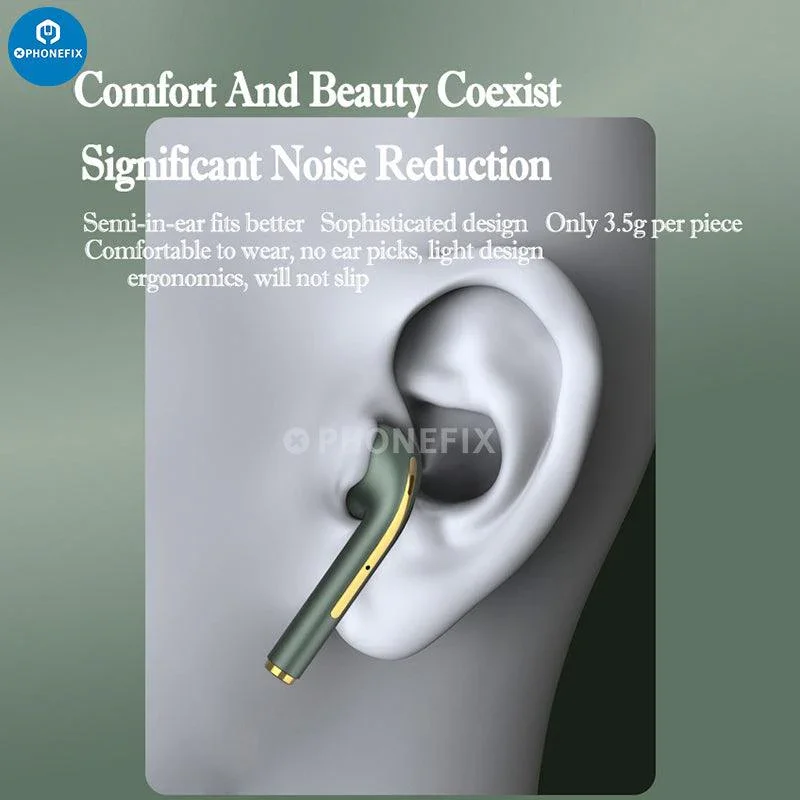 J18 TWS Wireless Bluetooth Headphones Stereo Earbuds Earphones - Image 5