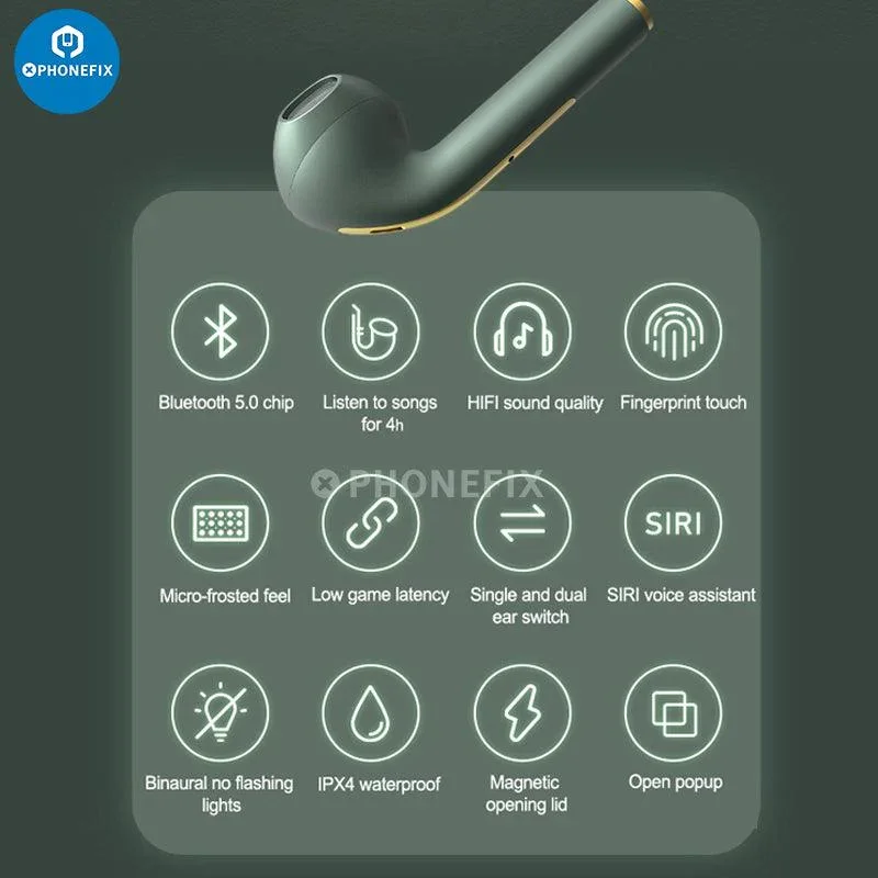 J18 TWS Wireless Bluetooth Headphones Stereo Earbuds Earphones - Image 6