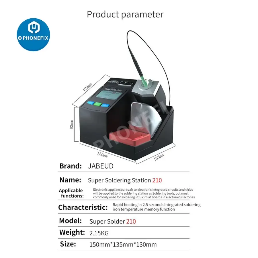 Jabe UD-210 Super Soldering Station with OEM JBC T210 Handle - Image 10