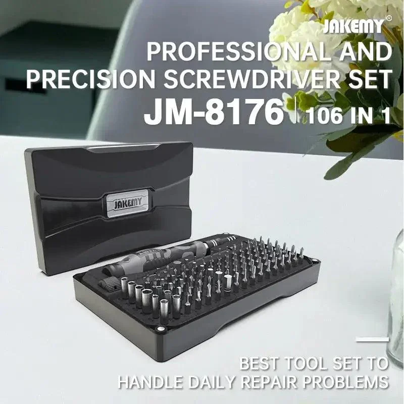JAKEMY 106 IN 1 Precision Screwdriver Set Magnetic Screw Driver Tools Kit - Image 12