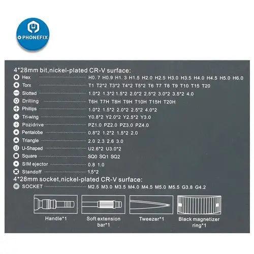 JAKEMY 106 IN 1 Precision Screwdriver Set Magnetic Screw Driver Tools Kit - Image 5