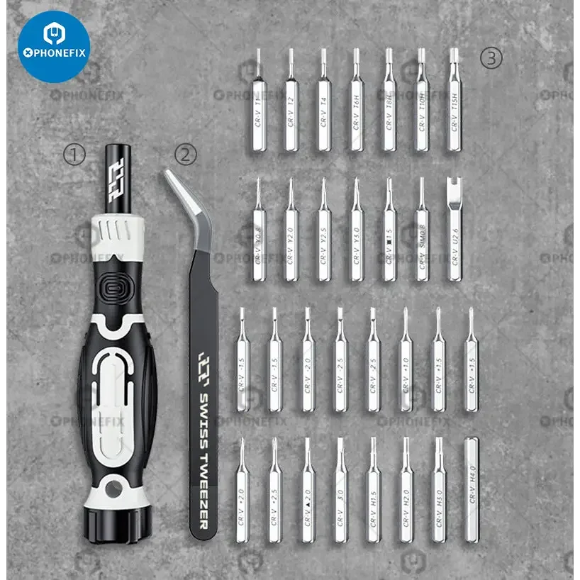 JAKEMY JM-8189 32 In 1 Screwdriver Set Magnetic Bits - Image 3