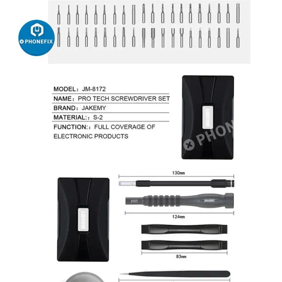 JAKEMY JM-8172 Precision Magnetic Screwdriver Repair Tools Kit - Image 2