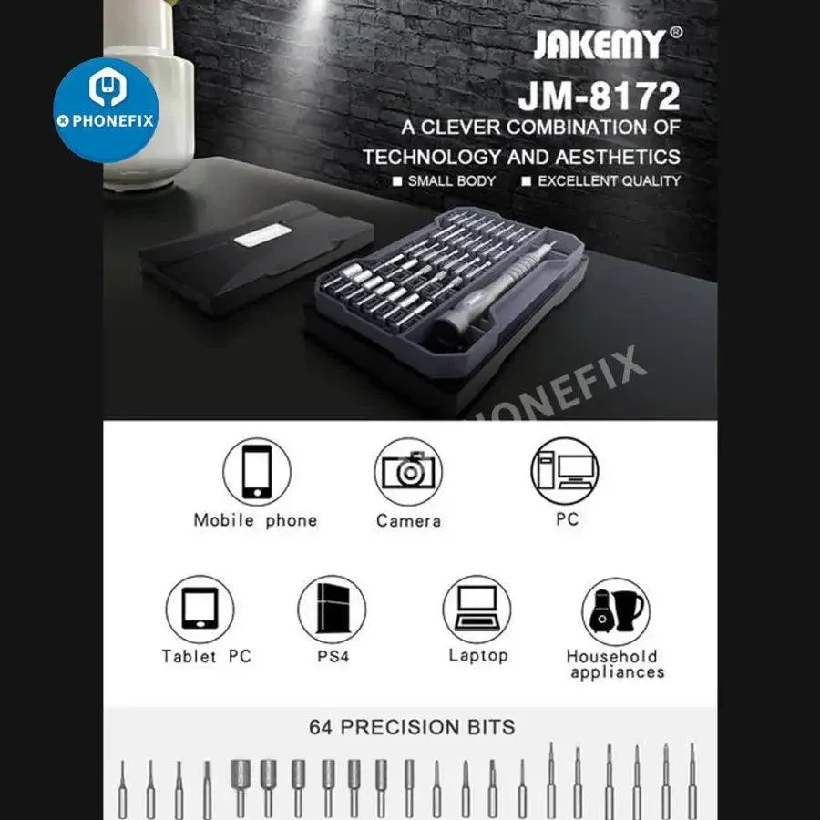 JAKEMY JM-8172 Precision Magnetic Screwdriver Repair Tools Kit - Image 4