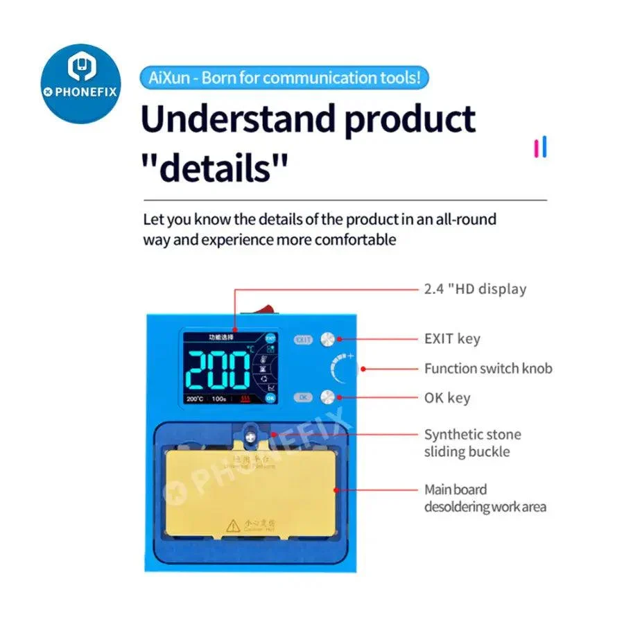 JC Aixun iHeater Pro Preheating Platform For Phone Board Desoldering - Image 8