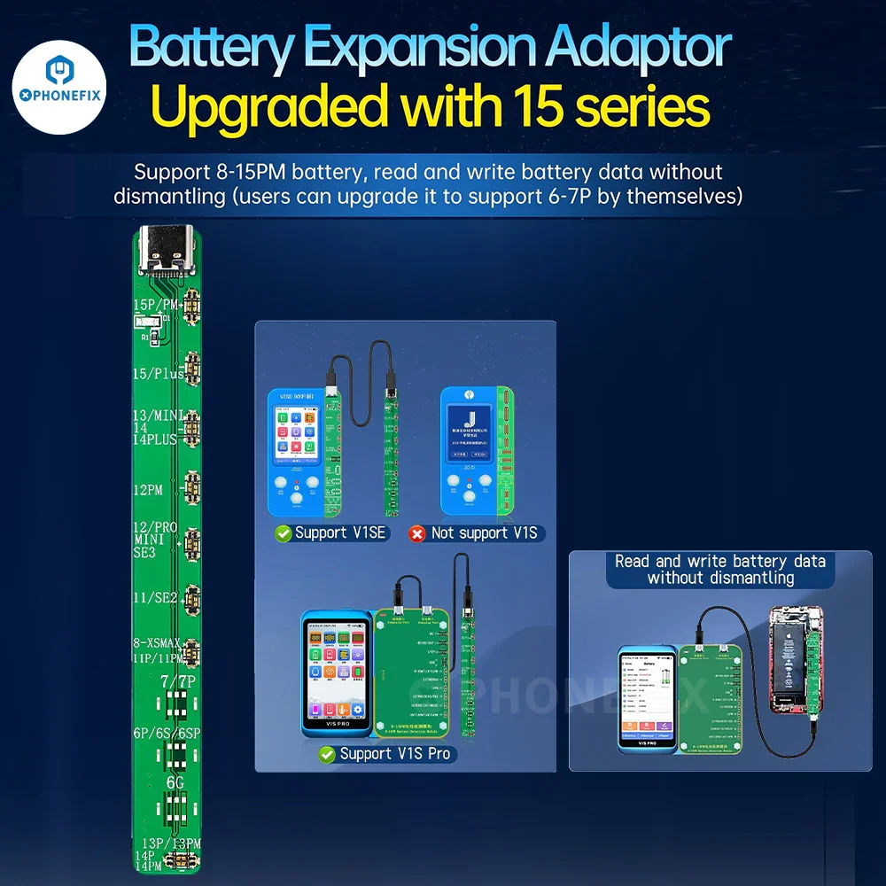JC Battery Detection Expension Module For iPhone 6-15 Pro Max - Image 6