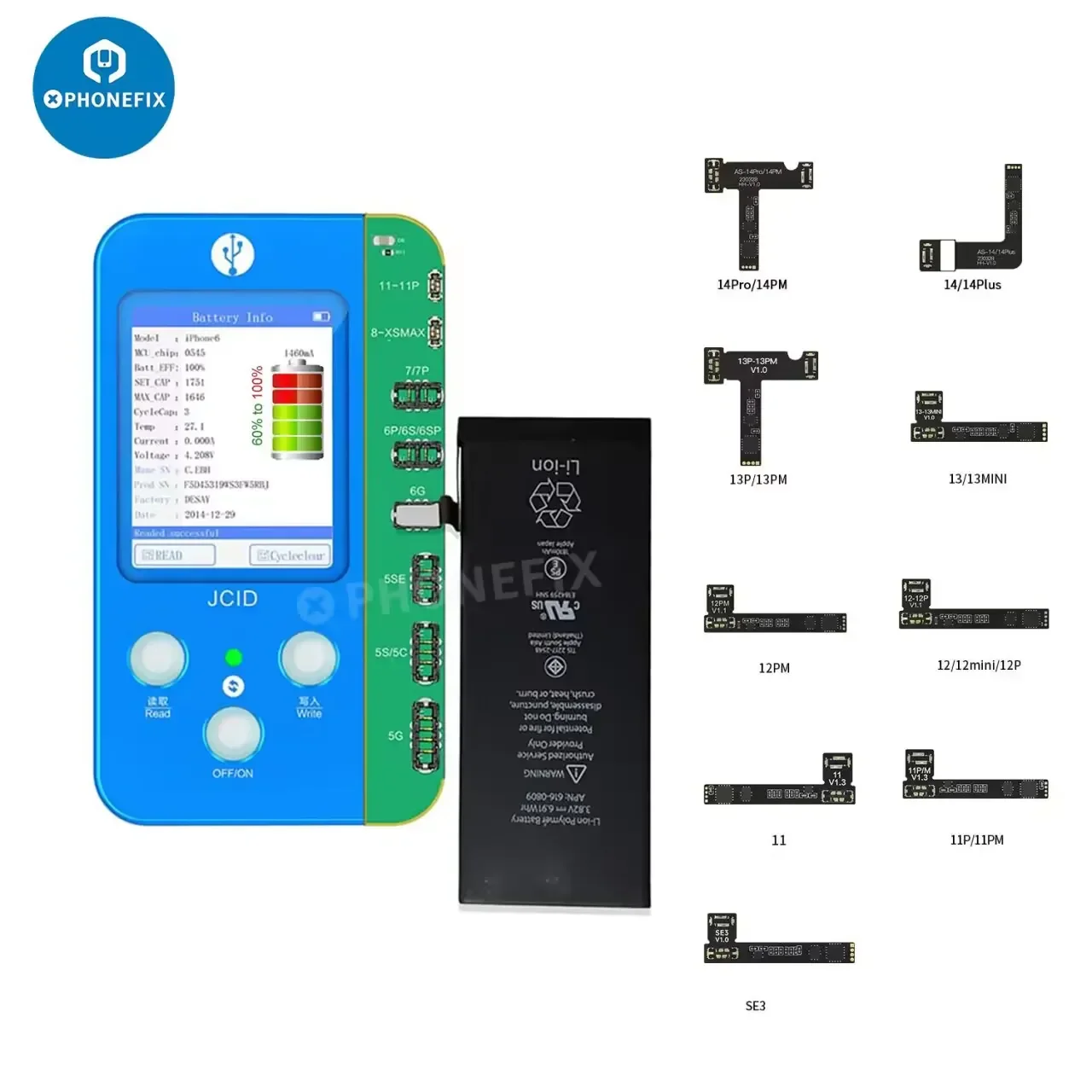 JC Built-in Battery Repair Flex Cable for iPhone 11-14 Pro Max - Image 2