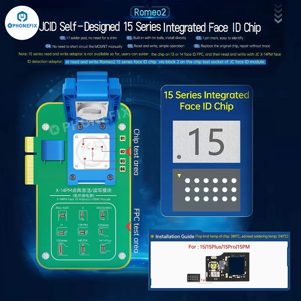 JC Dot Projector Chip Universal Integrated IC For iPhone X-15 Pro Max - Image 2
